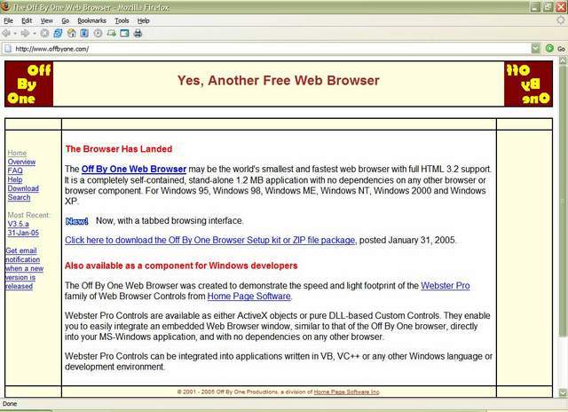 The Off By One Web Browser…