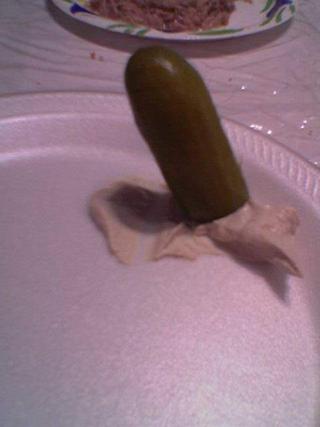 pickle and houmous