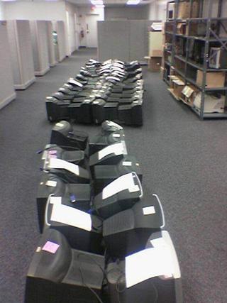 feild of monitors