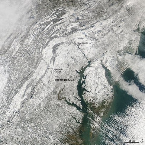 The DC 2009 Blizzard from Space