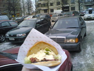 Bacon burger from T&ouml;&ouml;l&ouml;
