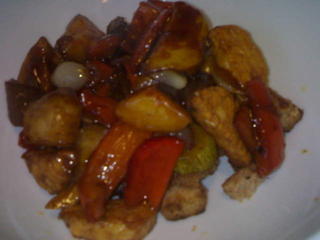 Tempeh in dark