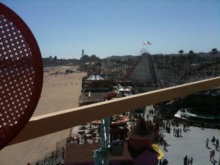 View of the boardwalk from the ferris wheel