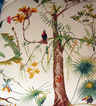 Detail of Chippendale Chair Fabric