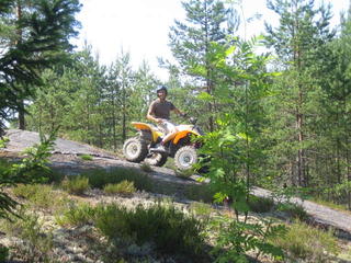 riding 4 wheelers in Nuuksio