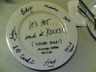 A plate for the bitches
