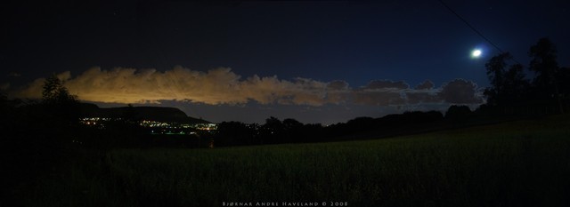 Stitched the sky by hand