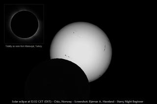 Eclipse at max from Oslo