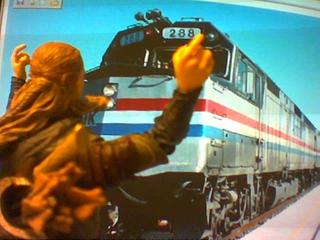 He narrowly escapes disaster!