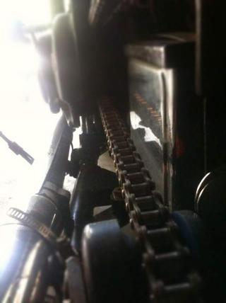 Cold rainy chopper ride