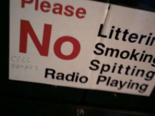 No cell phones