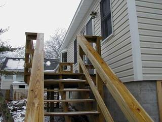 New deck off of bedroom