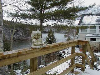 View from the new deck off of the bedroom