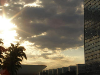 Por do sol em Brasilia / Sunset in Brasilia