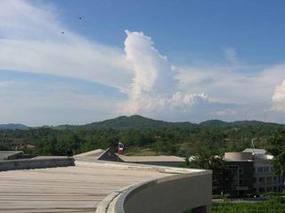 Fake photo from church roof