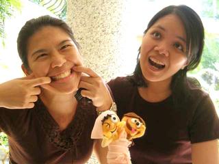 Karls and me acting crazy