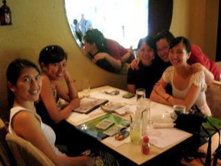 Lunch with the girls at Cascada, sometime in July