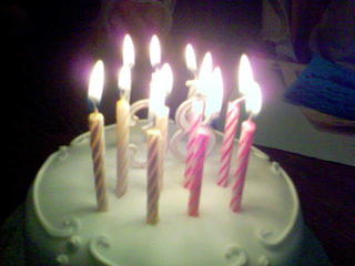 In between the candles...transient days