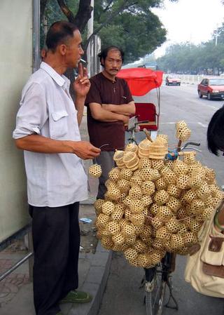 CHINA 2004: Cricket Seller on Beijing Street