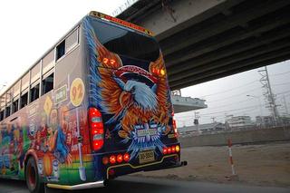 Decorated bus