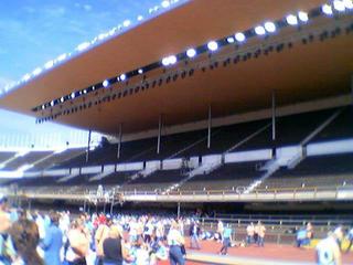 Inside the olympic stadium