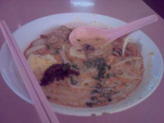 Laksa lunch (before)