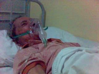 My grandpa at the hospital