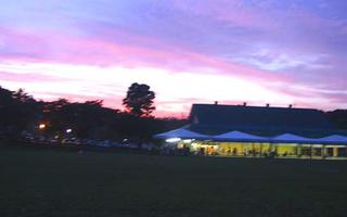 Sunset over Cuenca Park