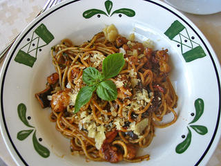 Pasta with Fresh Organic Funghi