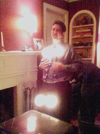 ray with glowing balls