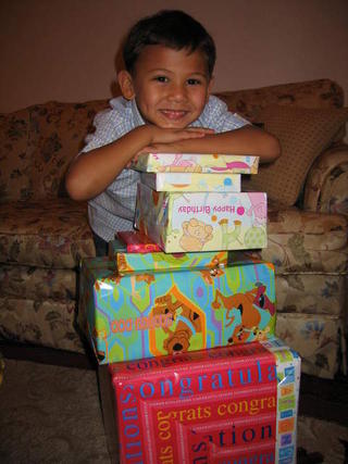 A pile of presents....