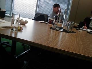 Long meeting.