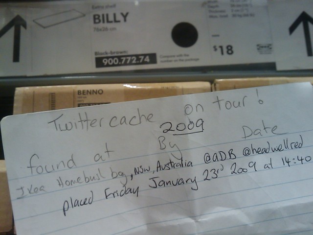 Forget the Obama inauguration - this is the first ever #twittercache
