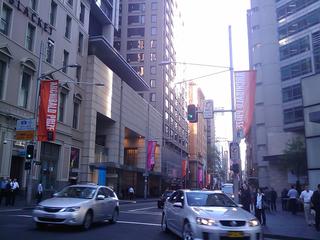 A quiet morning in Sydney CBD.