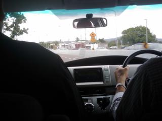 En-route to the office.