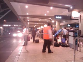 Friday night at Sydney airport.