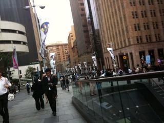 Sydney CBD shenanigans.