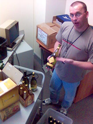 Believe it or not, Scott is not drunk.