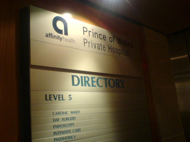 Back in hospital...