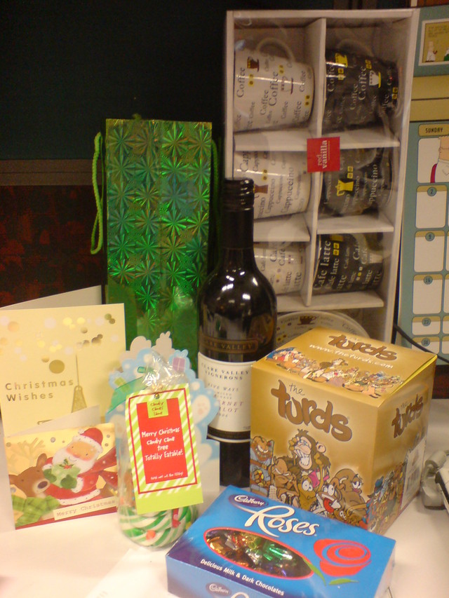 More Chrissy gifts from the staff.