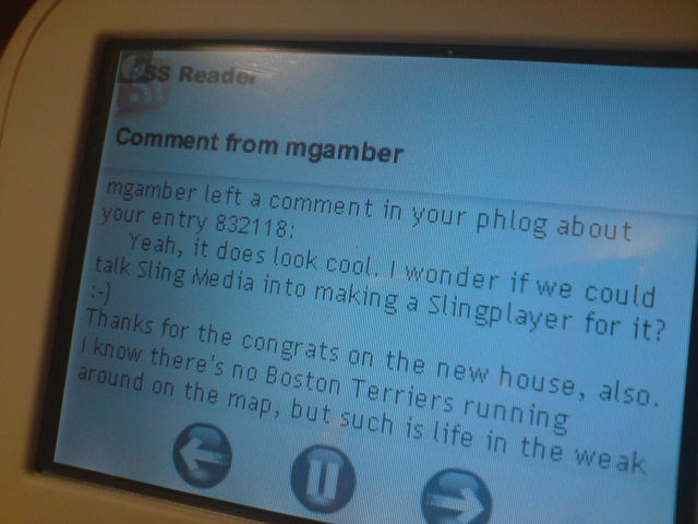 Chumby pr0n 10/10 .... and a few thoughts from a new user.
