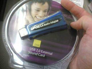 Usb on a soundcard