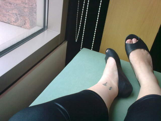Sitting by the window