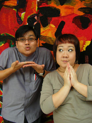 Azman and I hamming it up