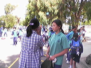 Picking Tiffany up from school
