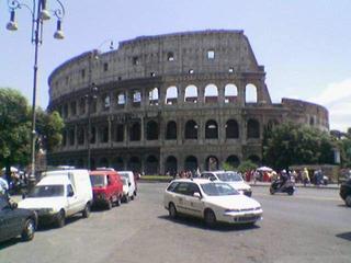 Outside the colesseum..
