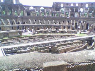 Inside the colesseum.