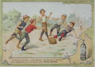 French rugby trade card, MARIE BRIZARD