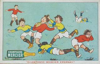 French rugby trade card