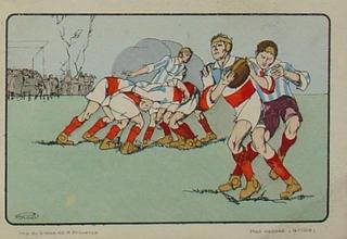 French rugby trade card